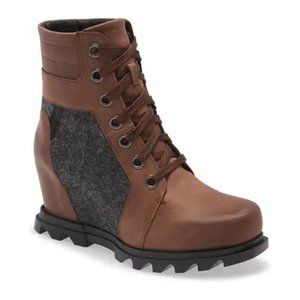 New! SOREL Joan of Arctic™ Wedge III Lexie Tobacco Black Size 7 DD340 197820125